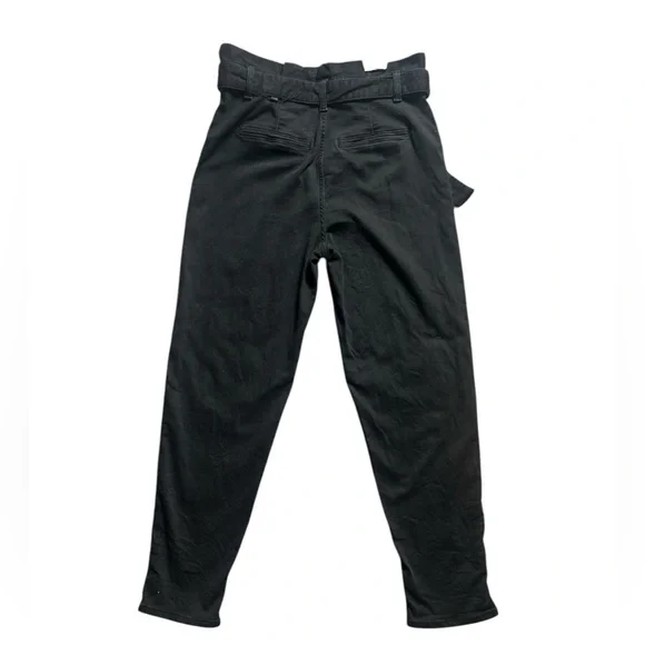 NWT JOE'S Jeans Calypso Paperbag Hi-Rise Tapered Ankle Jeans Black - Picture 7 of 9